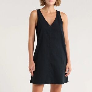 Rag & Bone Nala Shift Mini Dress Black Cotton Blend Size XS NWT